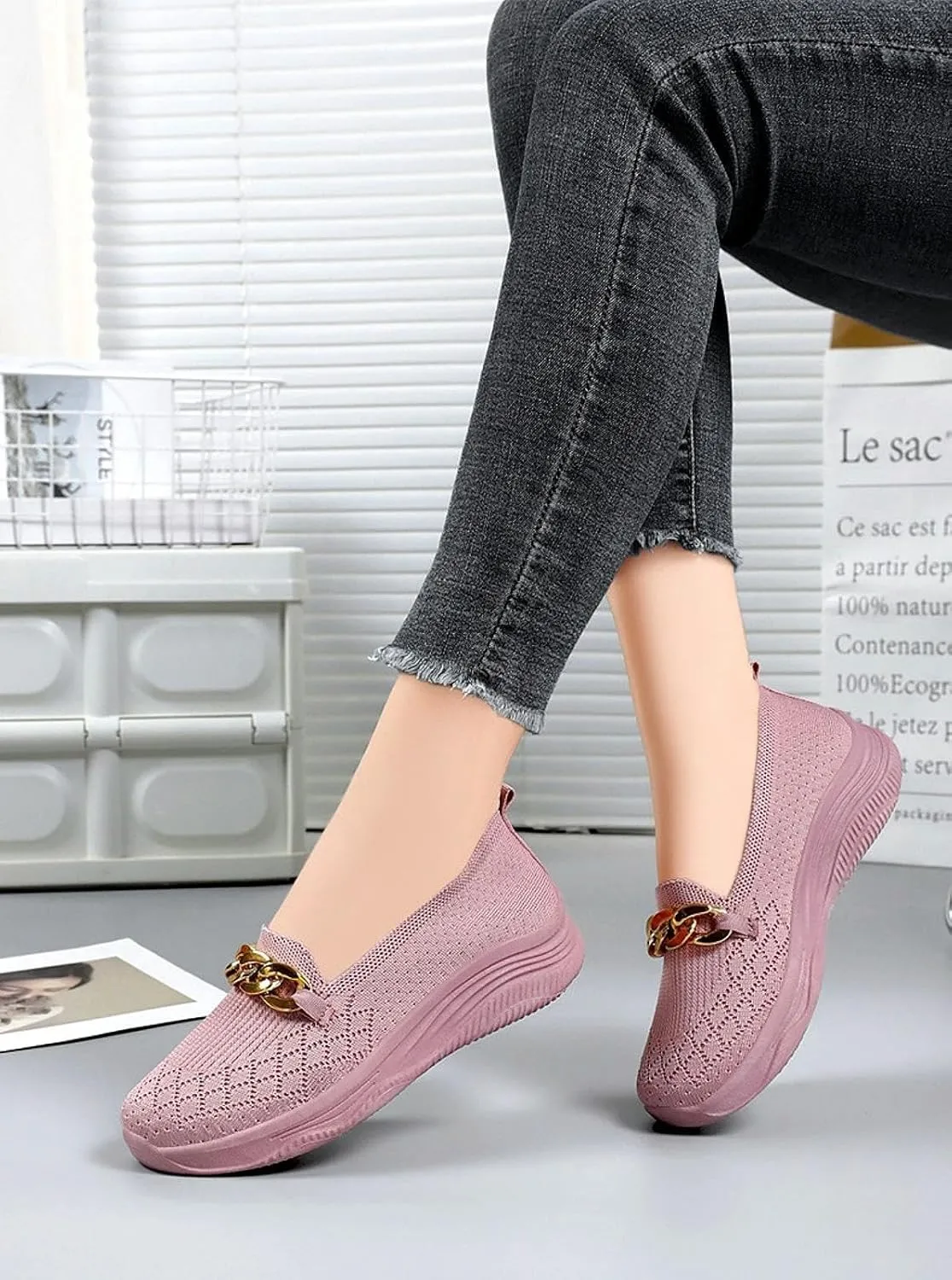 2024 New Orthopedic Women’s Breathable Slip on Arch Support Non-Slip Shoes, Orthopedic Shoes for Women