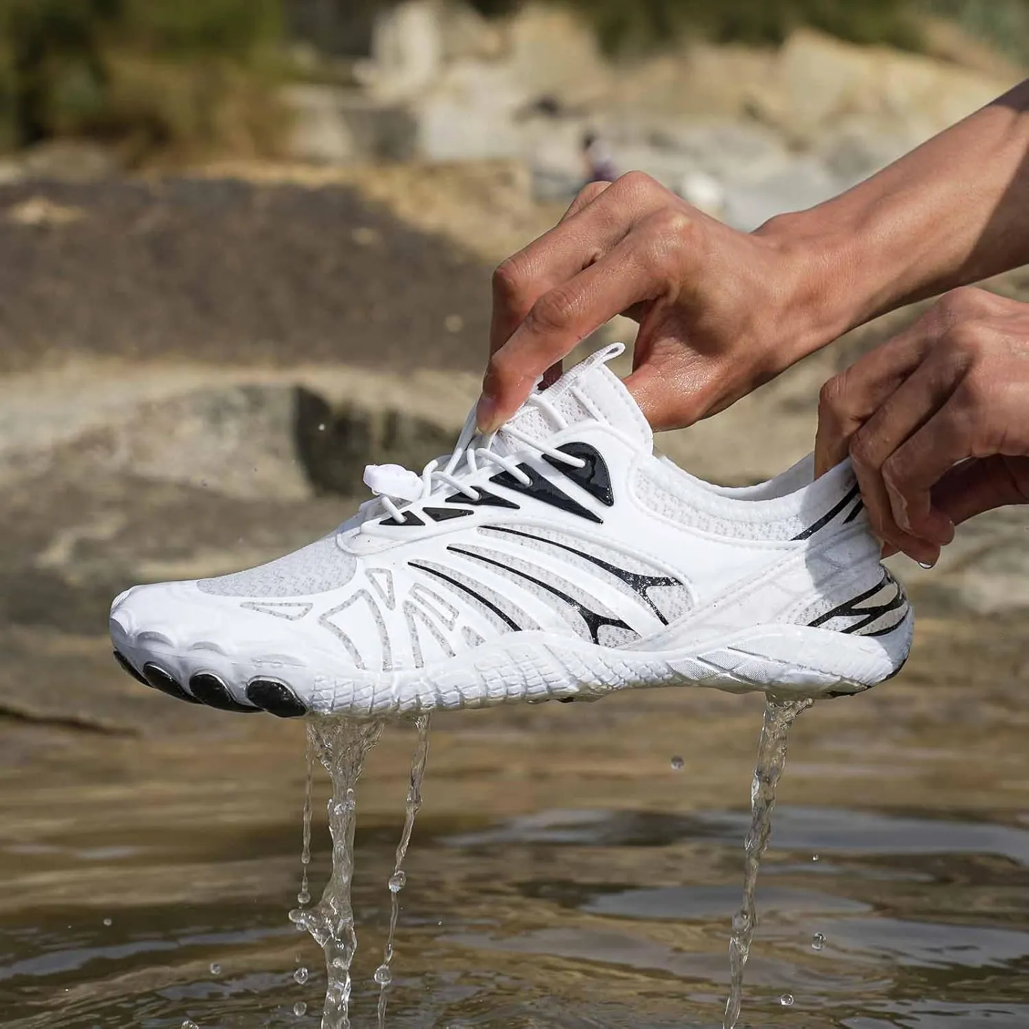 2025 New Barefoot Shoes Women, Hike Barefoot for Womens Mens，Water Shoes with Wide Toe Box Healthy Non-Slip,Neuropathy Breathable Barefoot Vitality