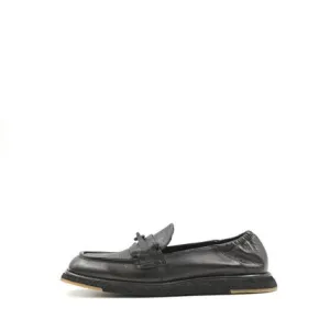 8742 Black Women's Leather Loafers