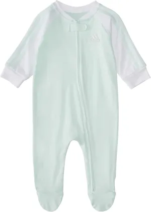 adidas Baby Girls and Baby Boys Coverall (9 Months, Ice Mint Raglan)