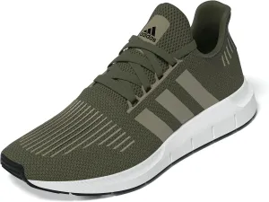 adidas Men's Swift Run 1.0 Sneaker, Olive Strata/Blanch Cargo/White, 6.5
