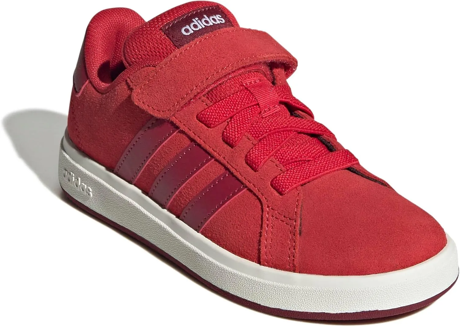 adidas Unisex-Child Grand Court 00s Elastic Lace & Strap Sneaker