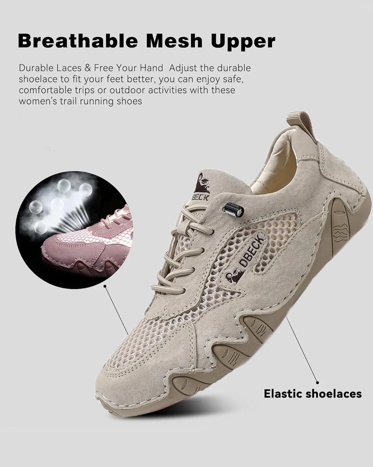AirWalker Women's Ultralight Breathable Walking Loafers for Commuting Lightweight Outdoor Mesh Slip-On Casual Sneakers
