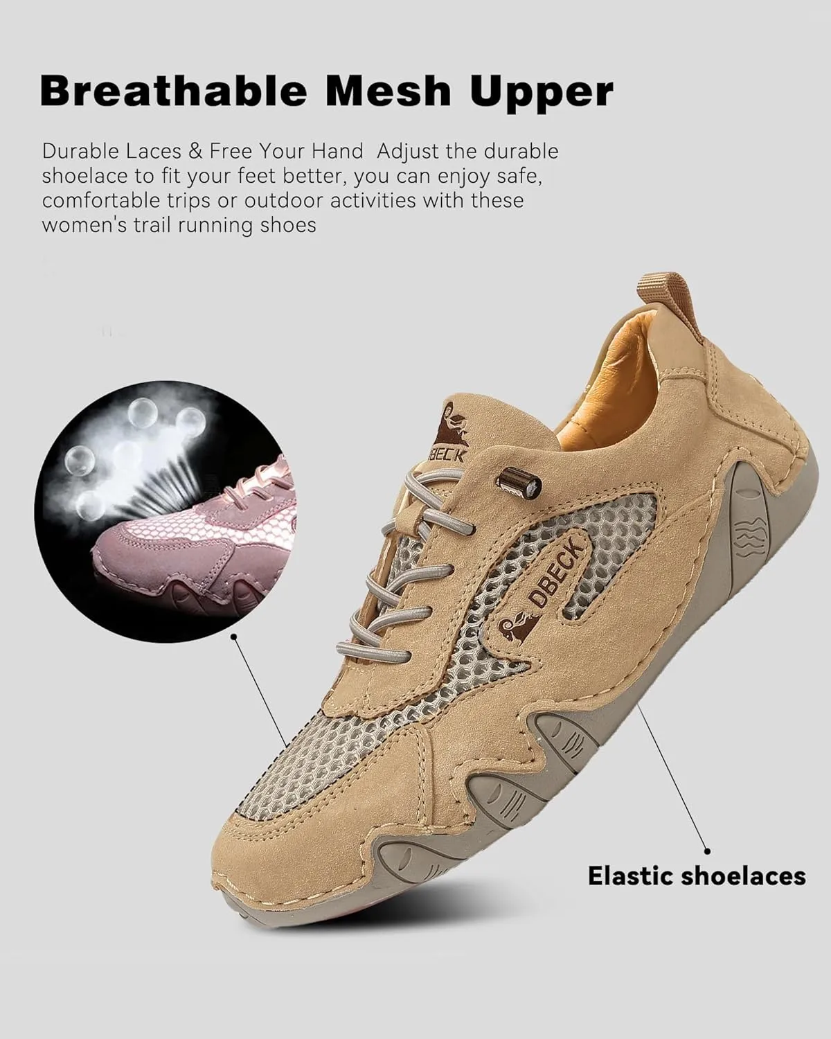 AirWalker Women's Ultralight Breathable Walking Loafers for Commuting Lightweight Outdoor Mesh Slip-On Casual Sneakers