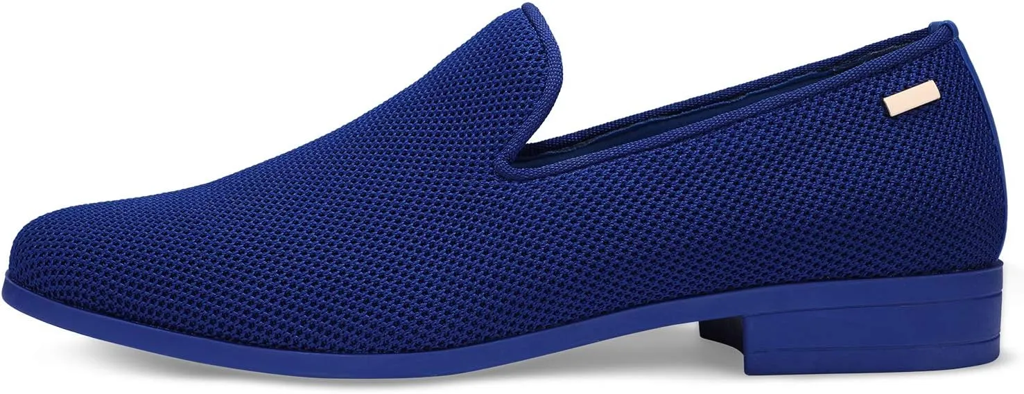 ALLY UNION MAKE FORCE Mens Loafers Dress Slip on Party Wedding Penny Smoking Shoes
