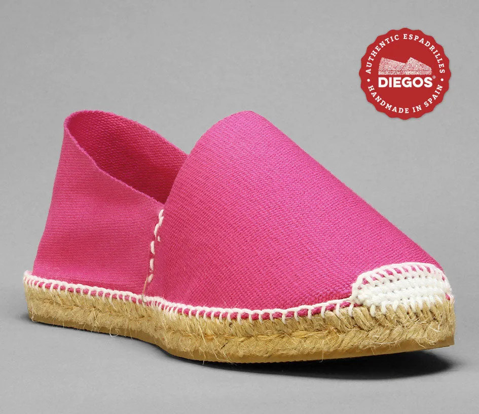 Alpargata lona fucsia