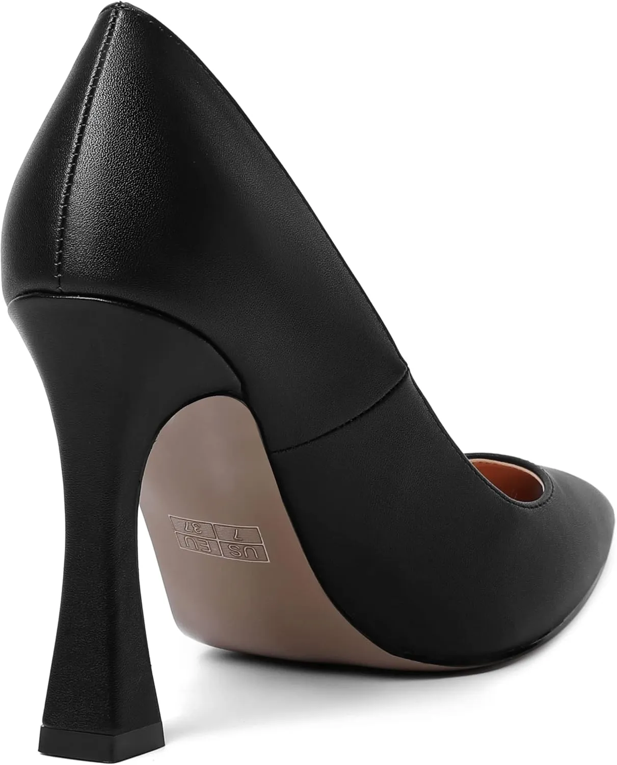 AMBELIGHT Womens Pointed Toe Evening Matte Dress Slip On Solid Stiletto High Heel Pumps Shoes 4 Inch