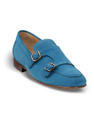 Amos Monk Strap Loafer - Ocean Blue