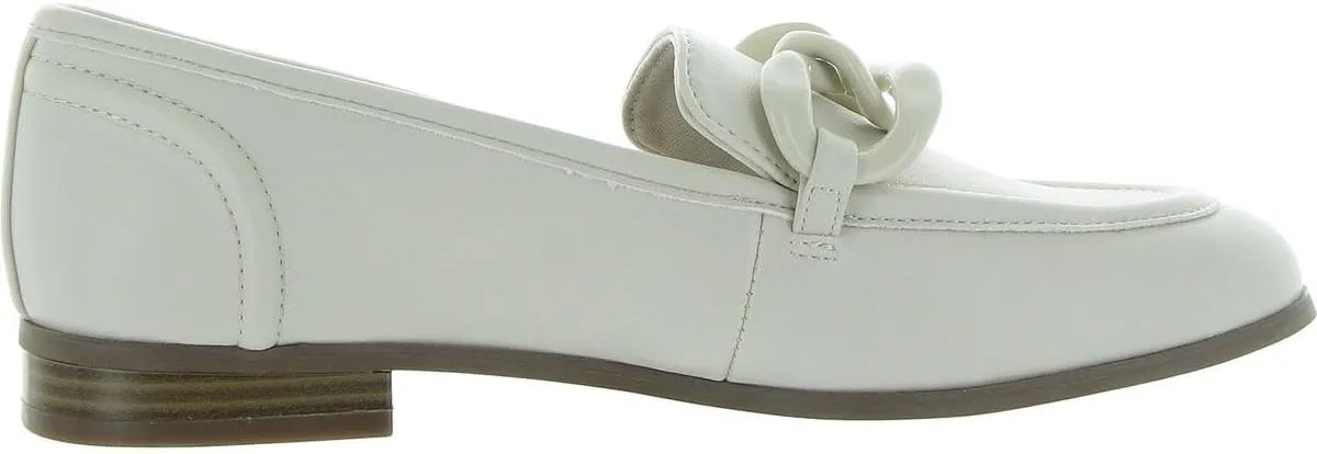 Anne Klein Womens Braxton Faux Leather Flat Loafers