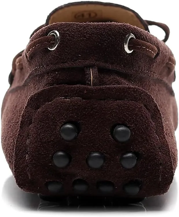 ANUFER Women's Classic Suede Penny Loafers Comfort Handmade Slipper Moccasins