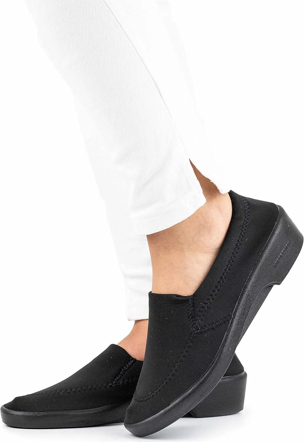 Arcopedico Womens Lyra Black Lycra Shoes