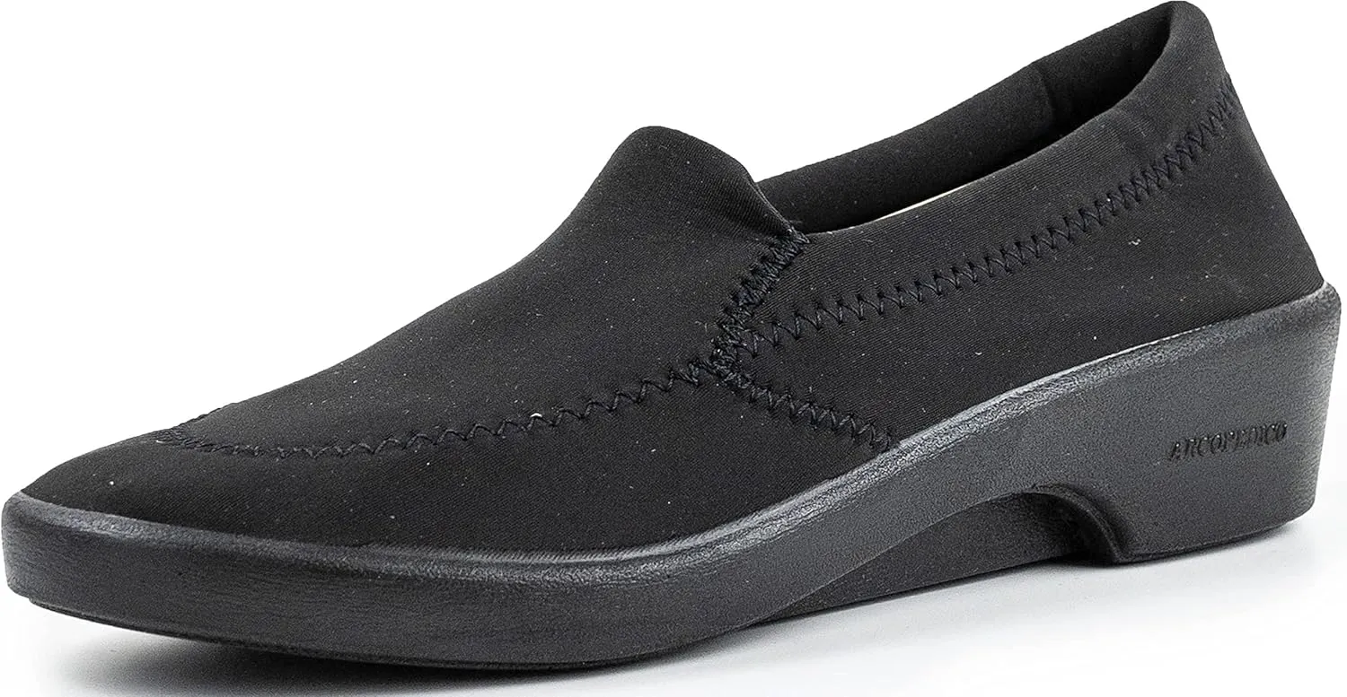 Arcopedico Womens Lyra Black Lycra Shoes