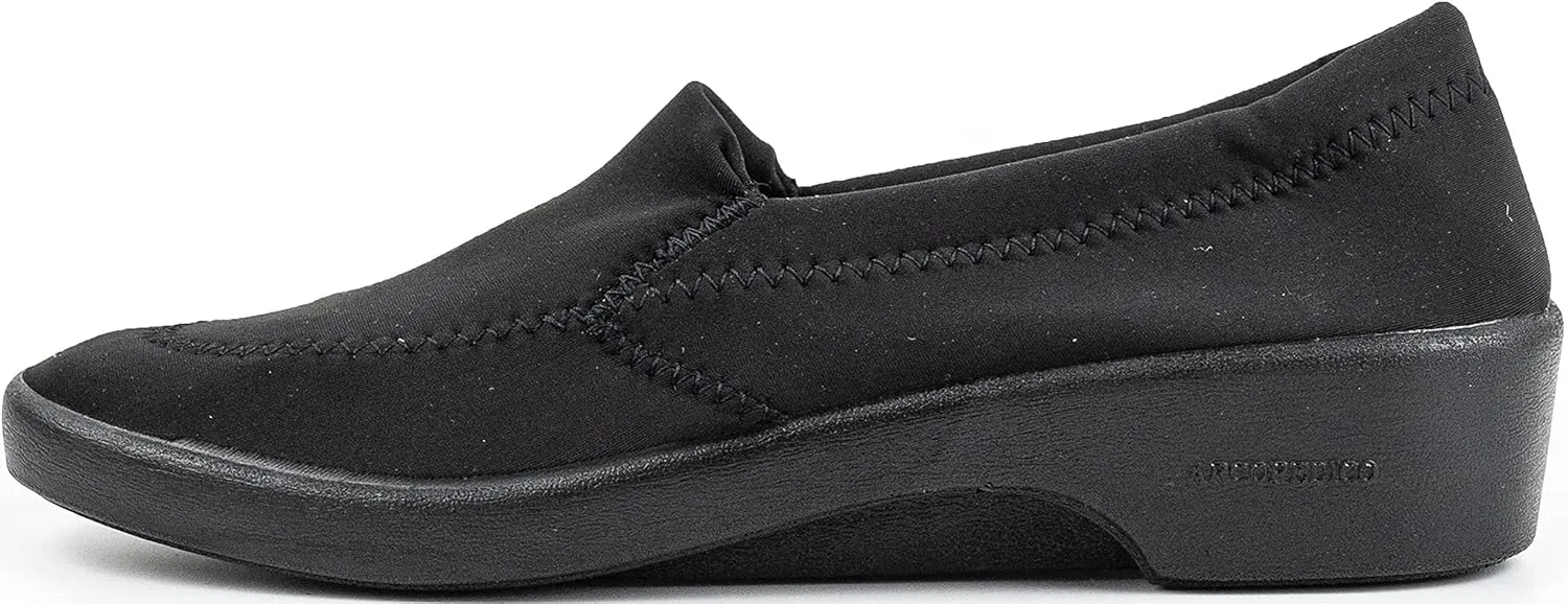 Arcopedico Womens Lyra Black Lycra Shoes