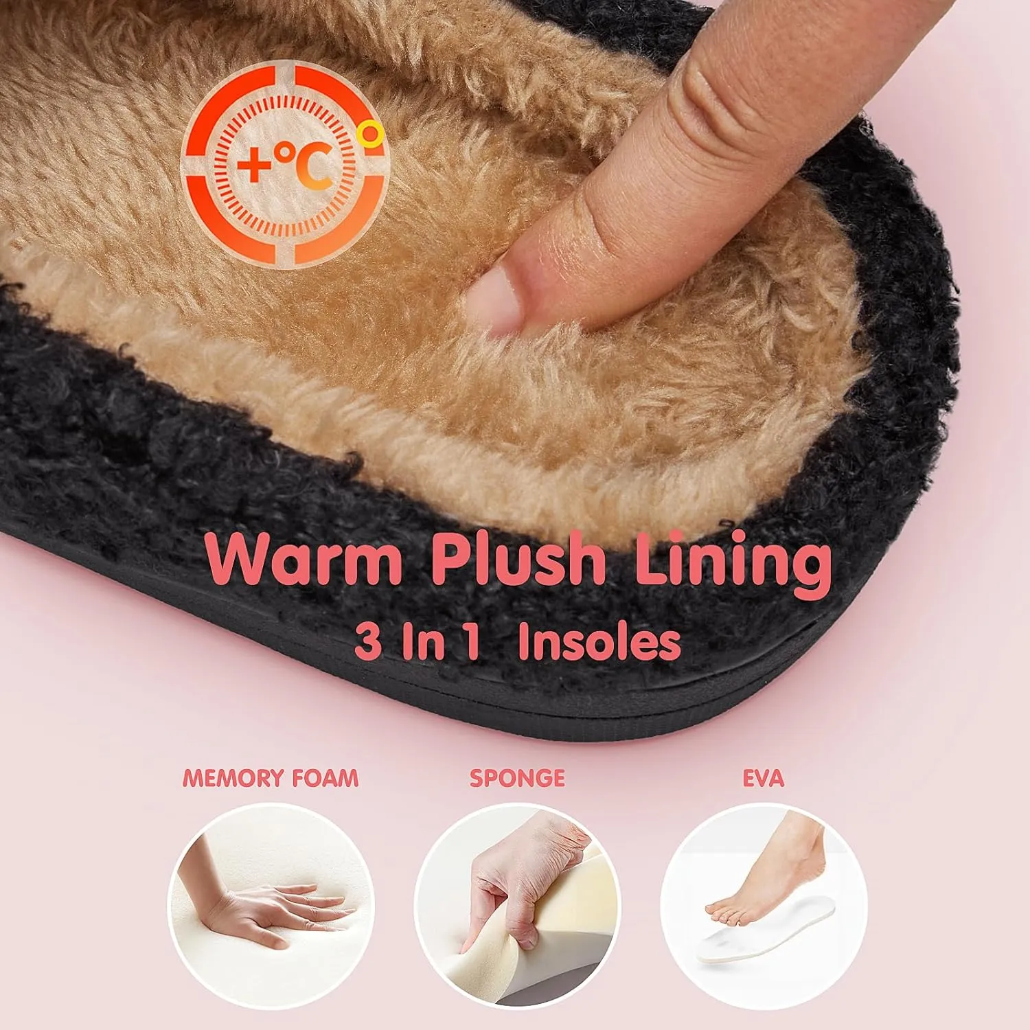 ATHMILE Smiley Face Slippers for Women Men Indoor Cute House Shoes Fuzzy Fluffy Cozy Slippers Happy Face Preppy Comfy for Bedroom Outdoor