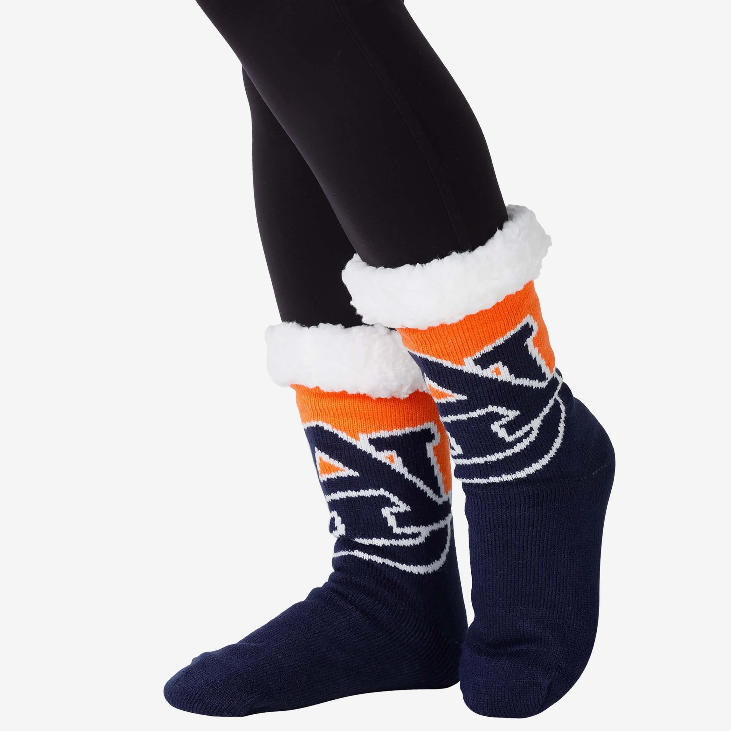 Auburn Tigers Womens Fan Footy 3 Pack Slipper Socks