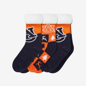 Auburn Tigers Womens Fan Footy 3 Pack Slipper Socks