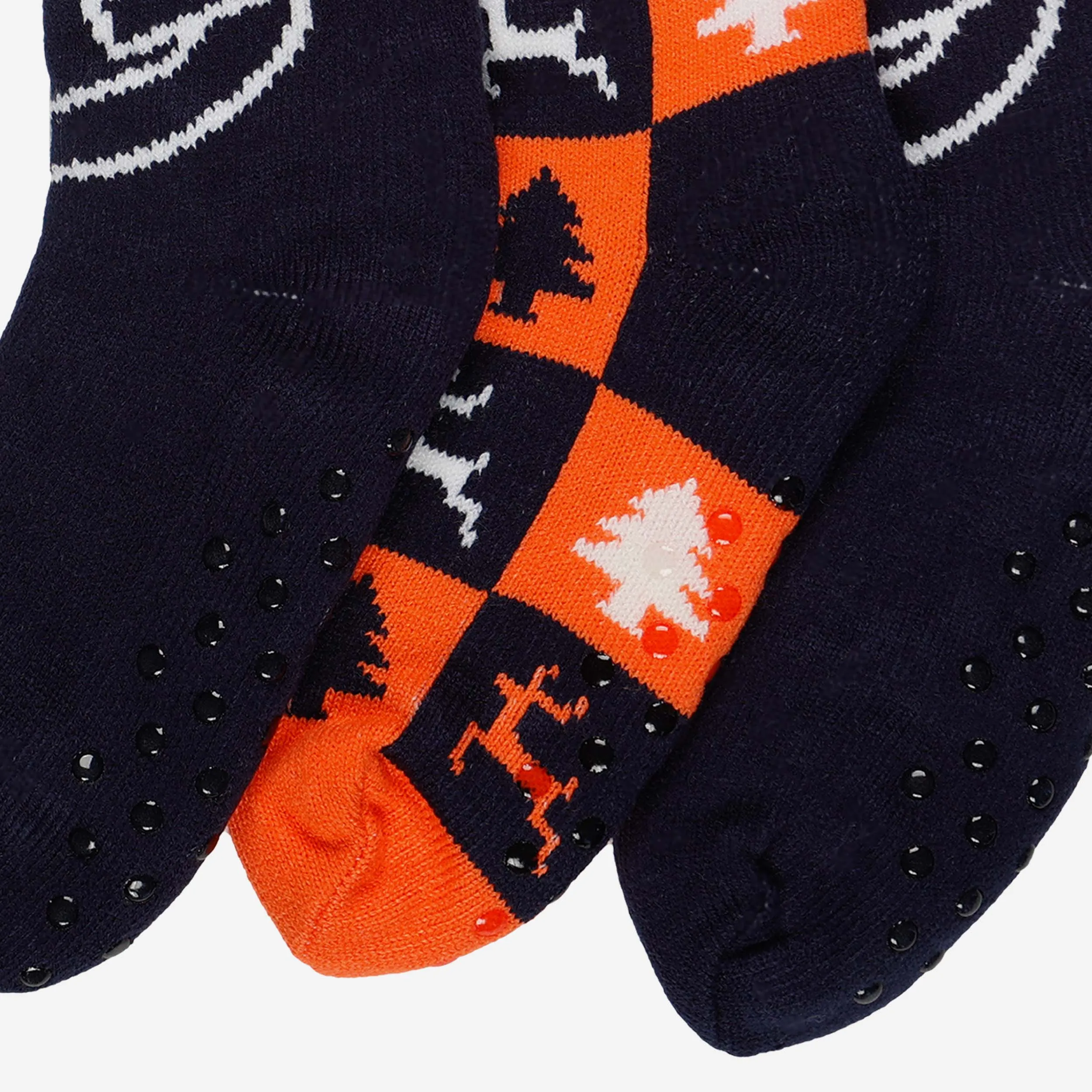 Auburn Tigers Womens Fan Footy 3 Pack Slipper Socks