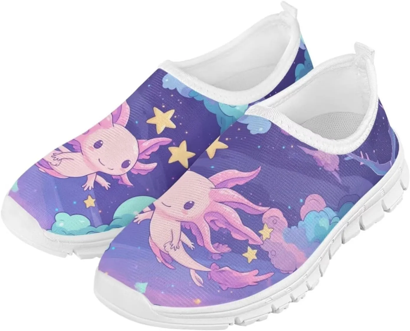 Axolotl Shoes for Girls Slip On Sneakers Kids Tennis Shoes Size 11-2,5