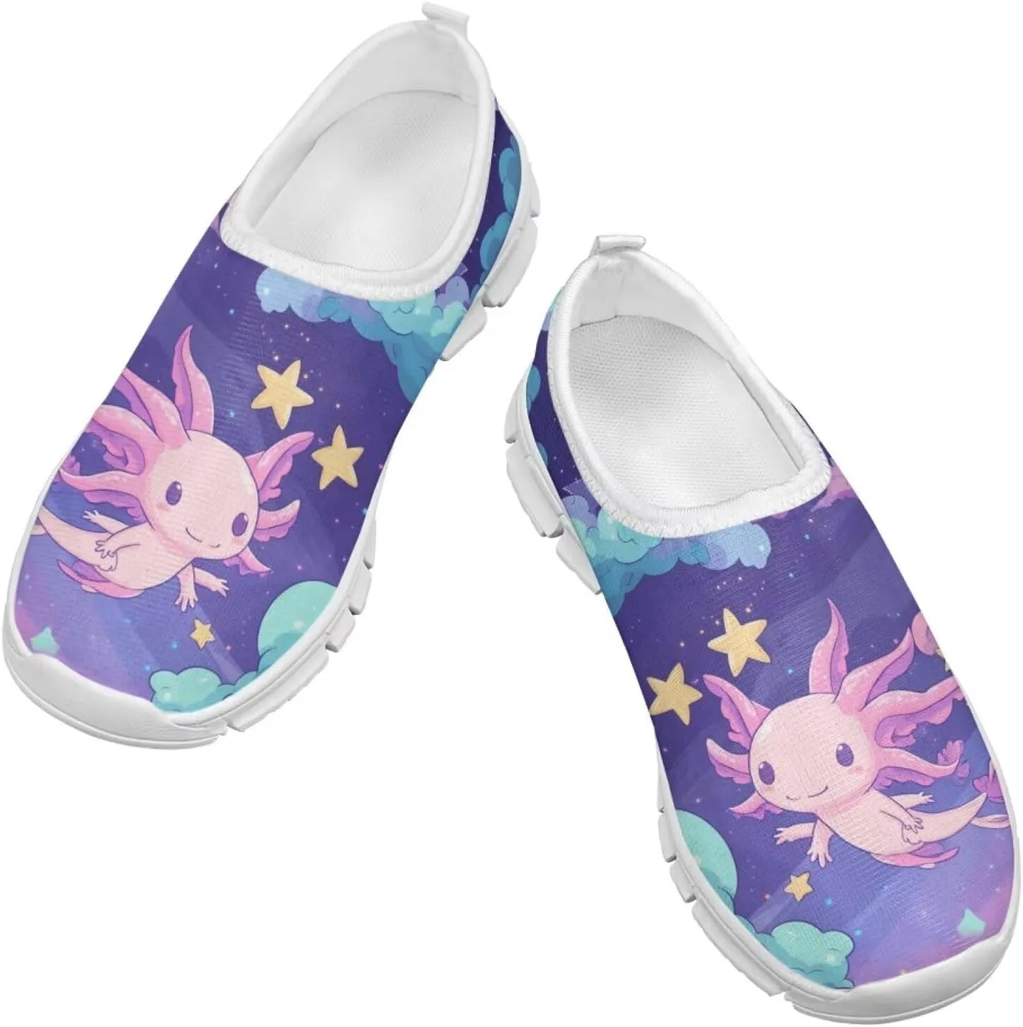Axolotl Shoes for Girls Slip On Sneakers Kids Tennis Shoes Size 11-2,5