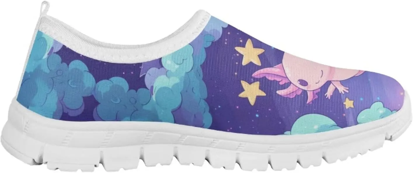 Axolotl Shoes for Girls Slip On Sneakers Kids Tennis Shoes Size 11-2,5
