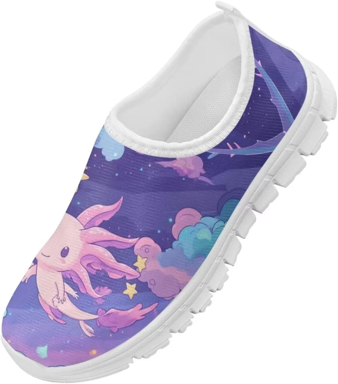 Axolotl Shoes for Girls Slip On Sneakers Kids Tennis Shoes Size 11-2,5