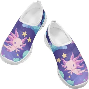 Axolotl Shoes for Girls Slip On Sneakers Kids Tennis Shoes Size 11-2,5