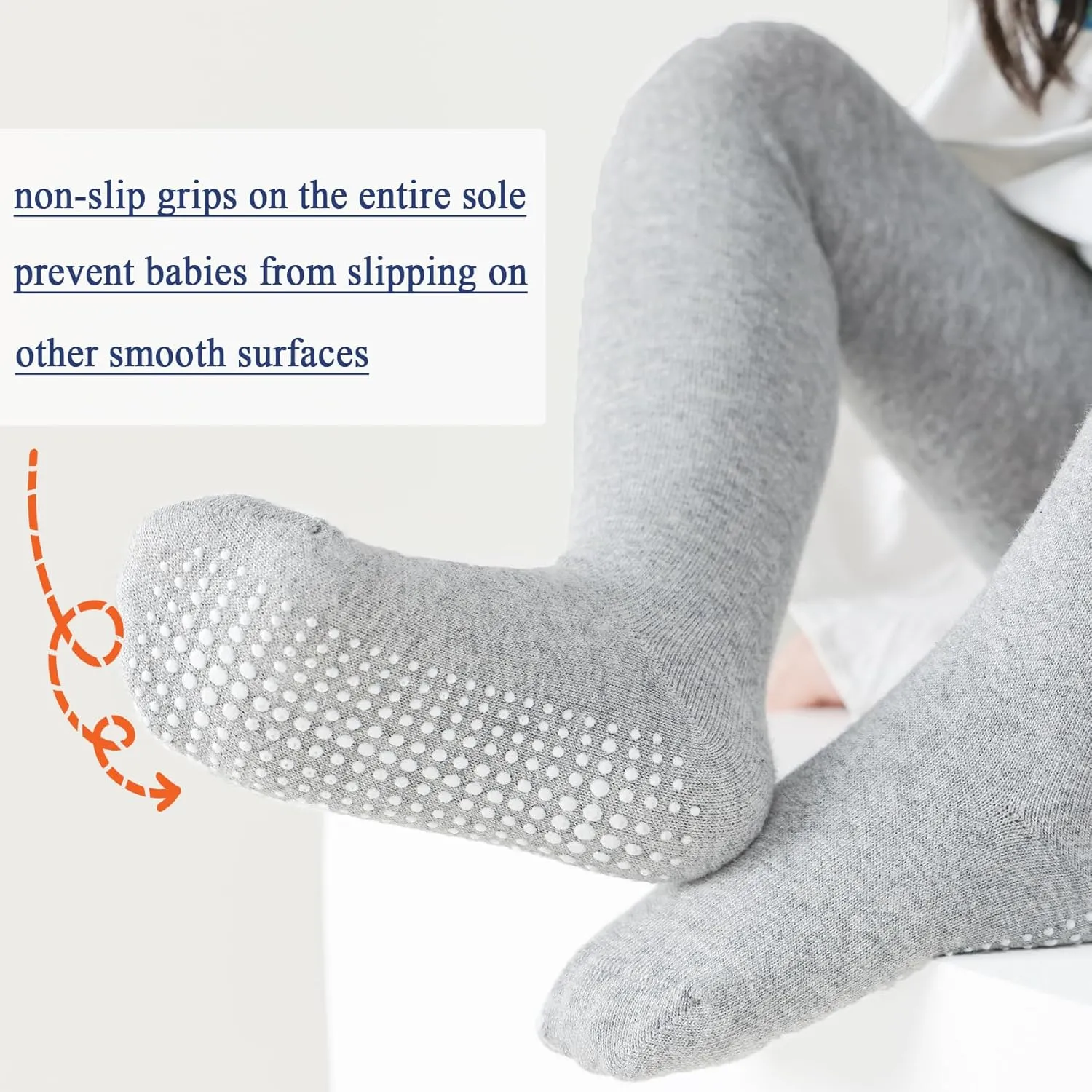 Baby Tights Non Slip Toddler Tights Seamless Cotton Stockings Infant Warm Leggings Pantyhose