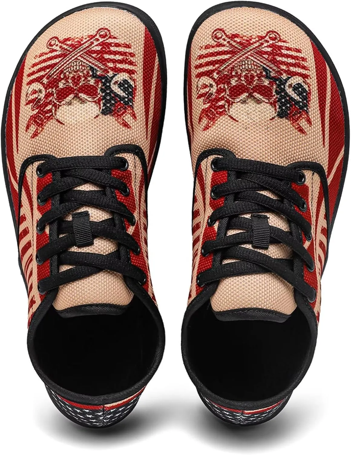 Barefoot Shoes Men Breathable Wide Toe Box Casual Shoes Lace Up Zero Drop Sole Walking, Daily Wear