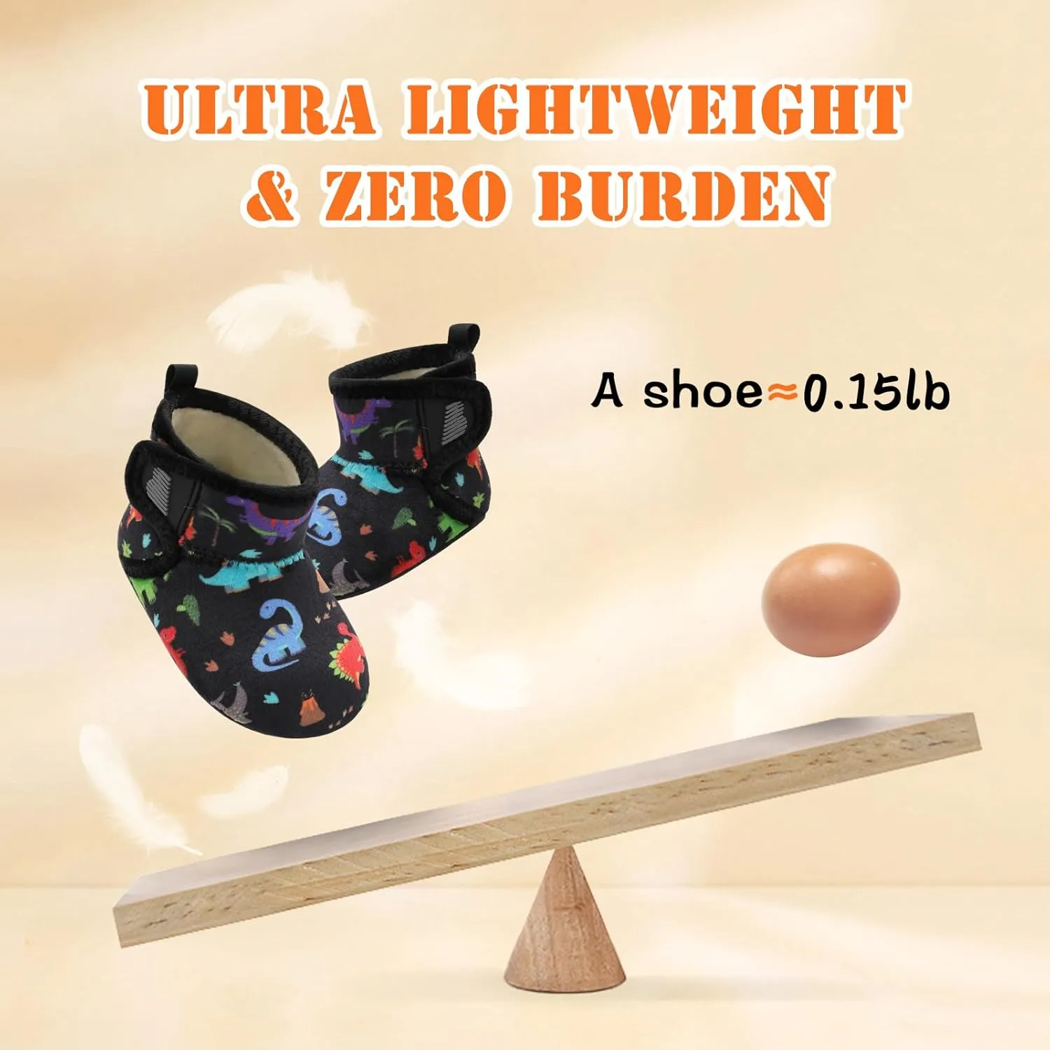 BARERUN Toddler Slippers Girls Boys House Shoes Baby Winter Booties Plush Cozy Kids House Slipper Warm Lightweight Infant Walking Shoes Socks