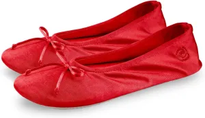BCTEX COLL Women's Ballerina House Slippers with Bow, Ladies Satin Bedroom Slipper with Suede Sole Indoor