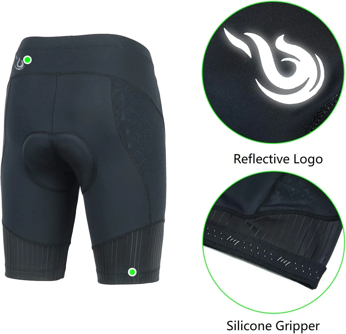 beroy Women Breathable Bike Shorts, Cycling Shorts with 3D Gel Pad
