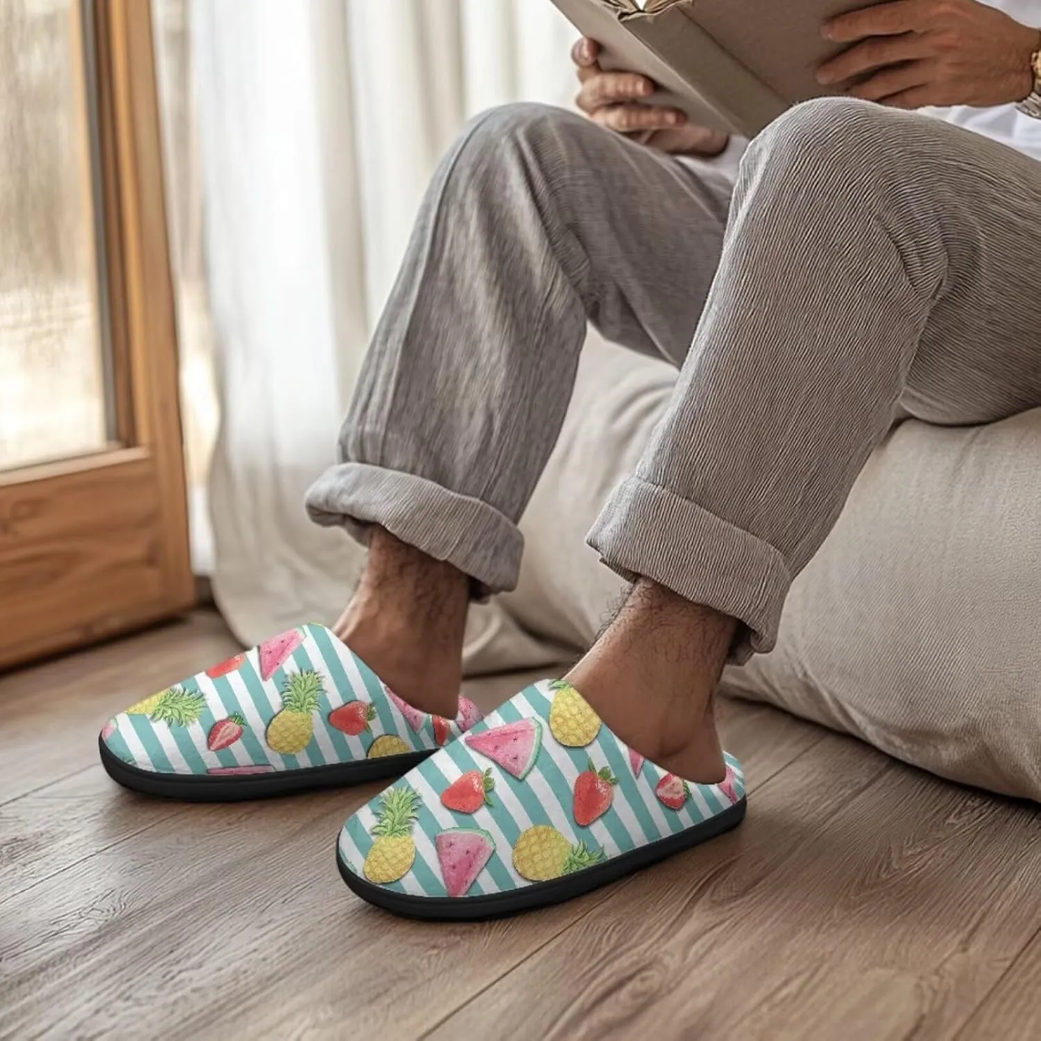 Binienty Womens Slippers Winter Warm with Memory Foam Fluffy House Shoes Indoor Bedroom