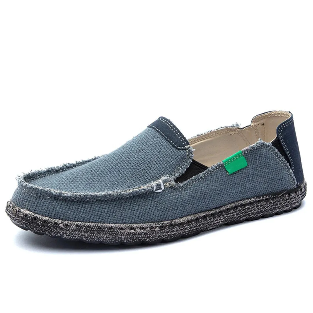 Black Woven Loafers - Breathable Lightweight Slip-On Shoes