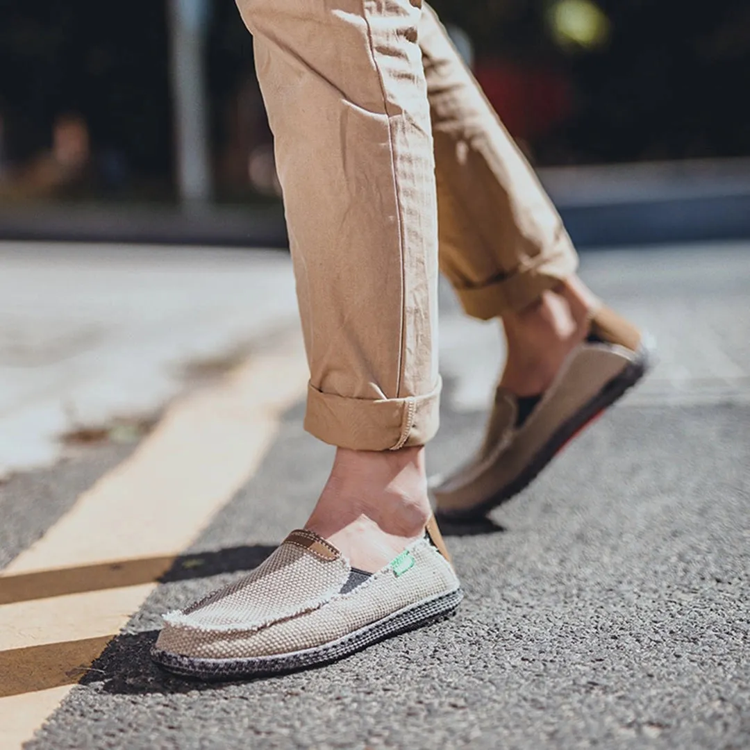 Black Woven Loafers - Breathable Lightweight Slip-On Shoes