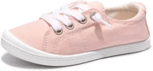 Boy and Girl Slip on Canvas Sneaker, Kids Low Top Casual Fashion Shoes, Comfy Lace up Walking Shoes
