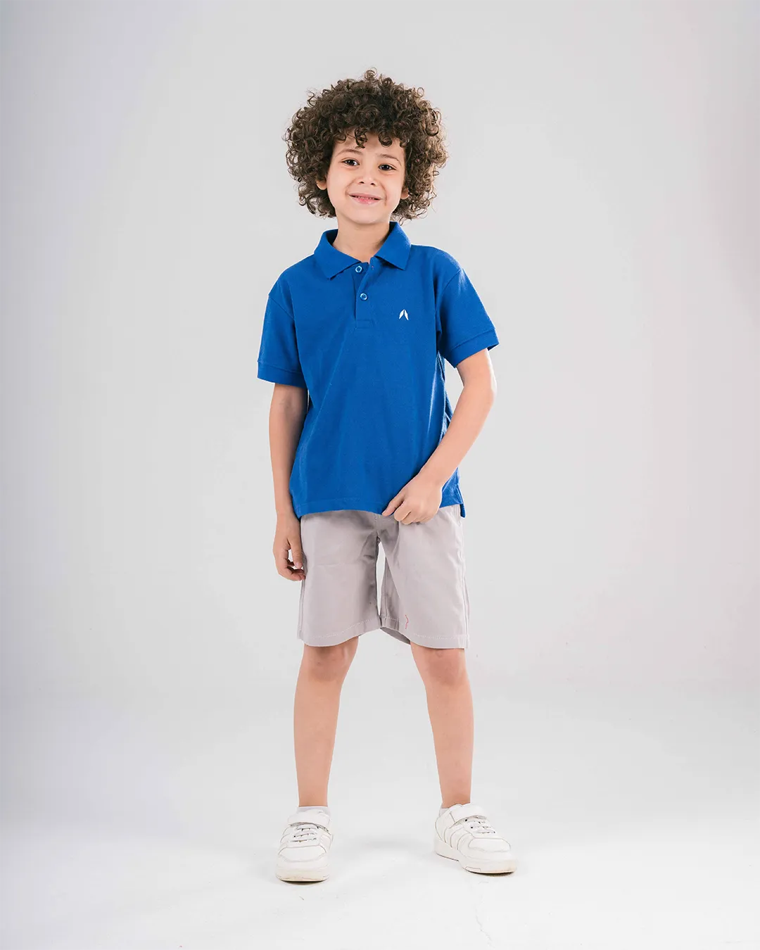 Boys Short Sleeved Embroidered Polo T-shirt