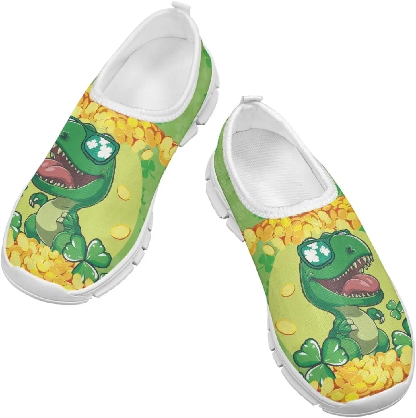 Boys Slip On Shoes Little Kids Tennis Shoes St. Patrick's Day Shoes