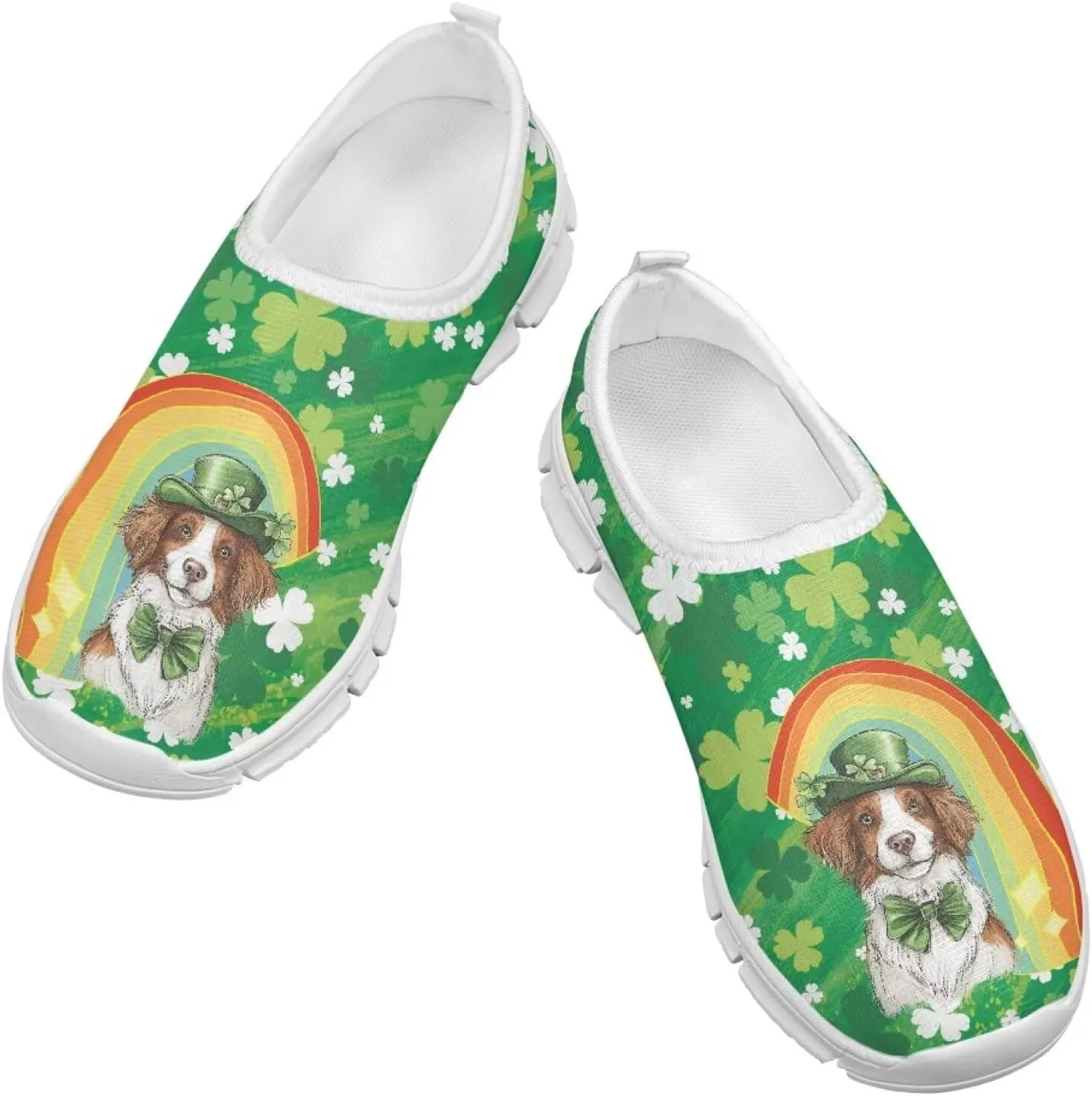 Boys Slip On Shoes Little Kids Tennis Shoes St. Patrick's Day Shoes