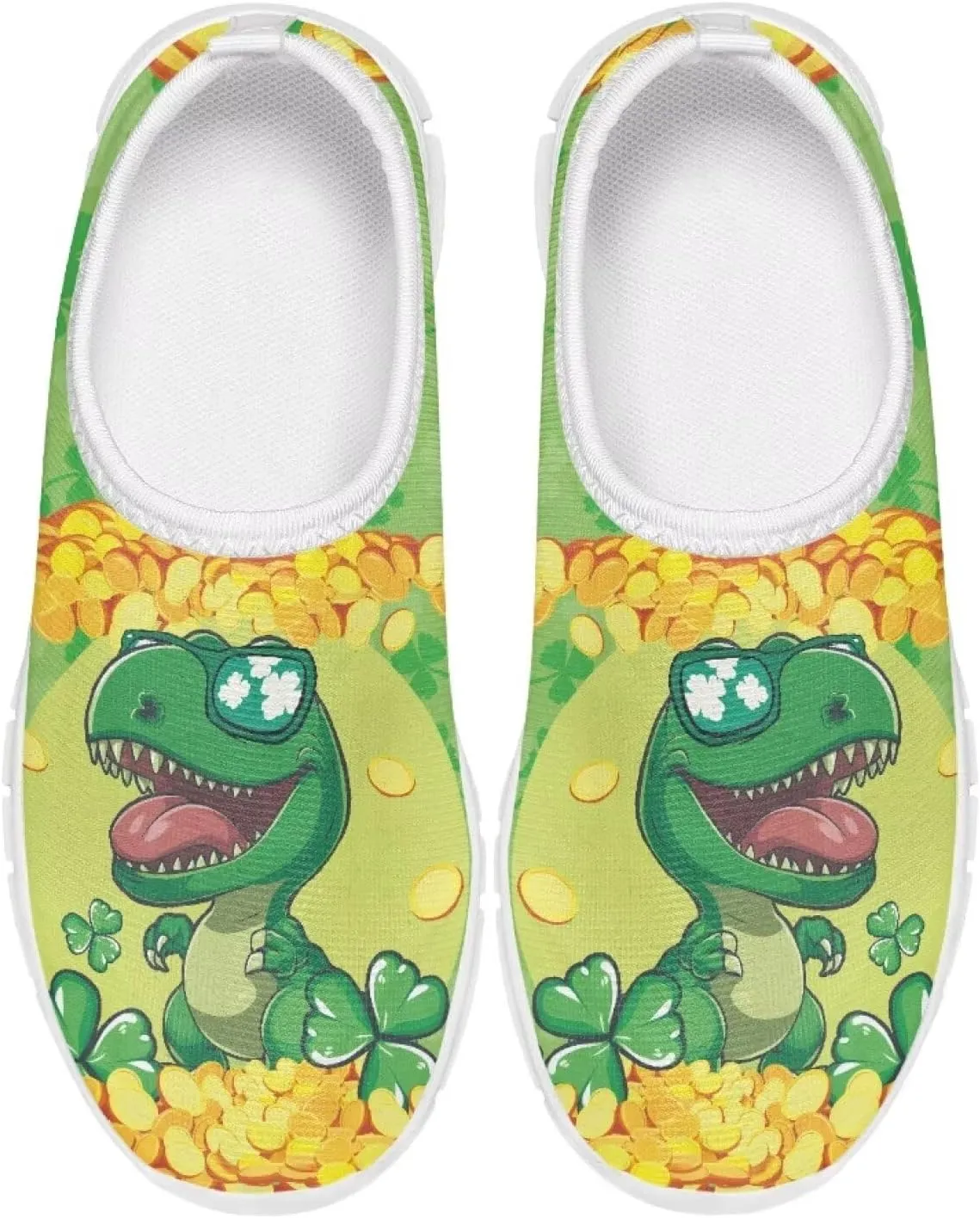 Boys Slip On Shoes Little Kids Tennis Shoes St. Patrick's Day Shoes