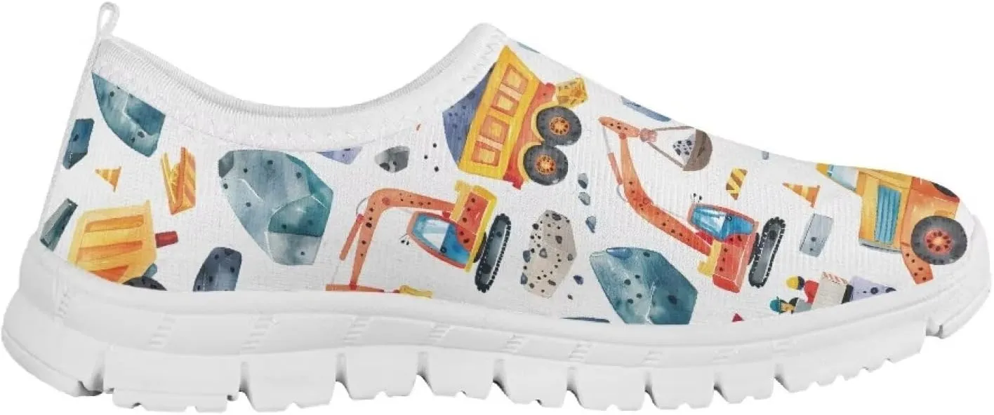 Boys Tennis Shoes Breathable Kid Slip On Sneakers for Outdoor Travel