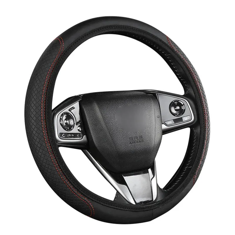 Breathable Microfiber Steering Wheel Cover 37-39cm