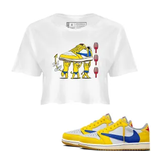 Canary Women's Flexible customer care 1 SNRT International returns Travis Scott Air Devil - Sneaker Babies Jordan Top