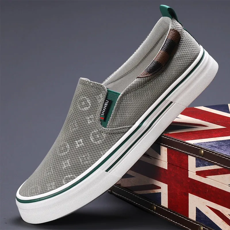 Canvas Men's Arrival Shoes Customer-approved for Spring/Summer 2024 Easiest Leisure Shoes Flat Shoes Board Loafers Trendy New Breathable Bottom Cloth Timeless Match Slip-on