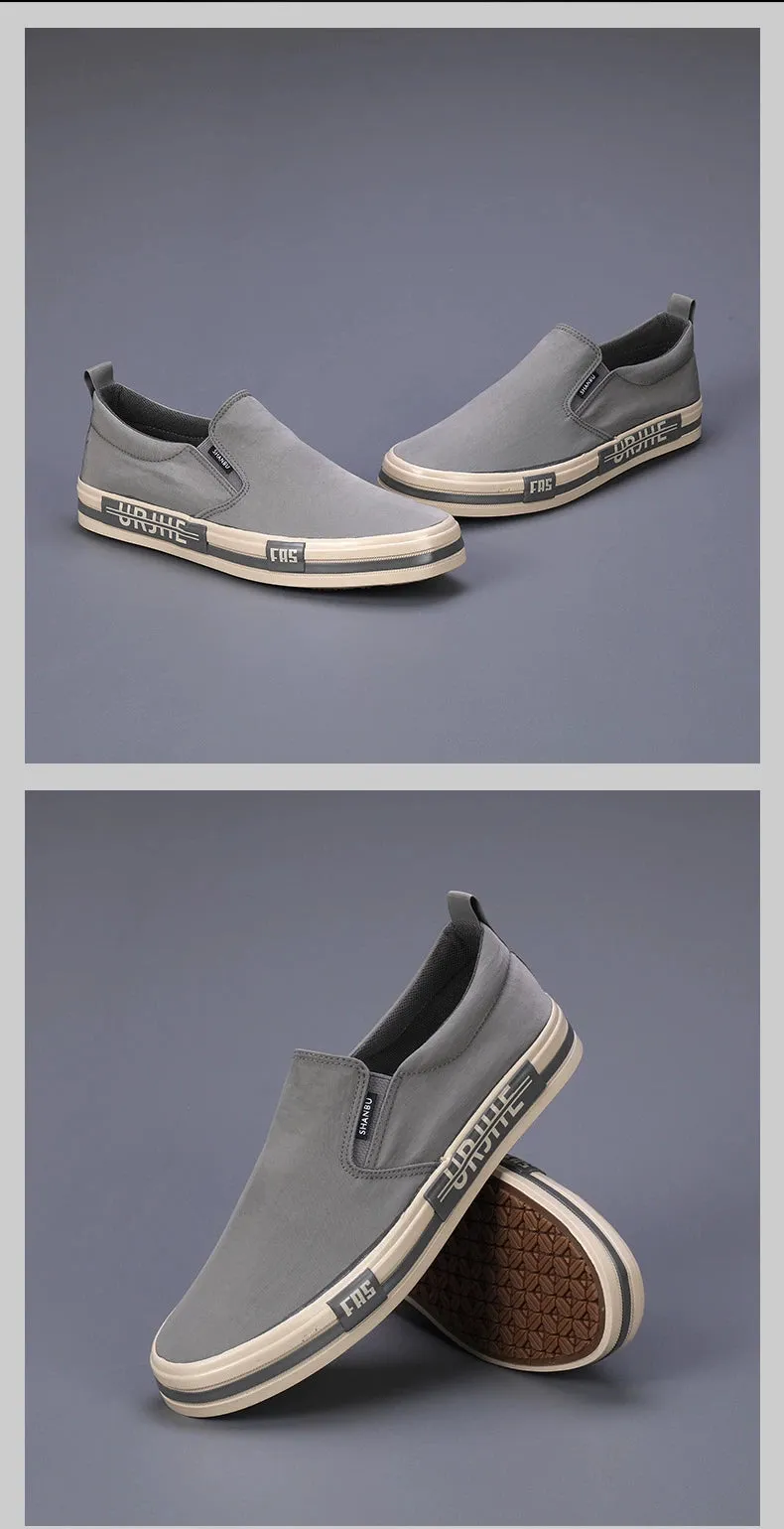 Canvas Men's Arrival Shoes Customer-approved for Spring/Summer 2024 Easiest Leisure Shoes Flat Shoes Board Loafers Trendy New Breathable Bottom Cloth Timeless Match Slip-on