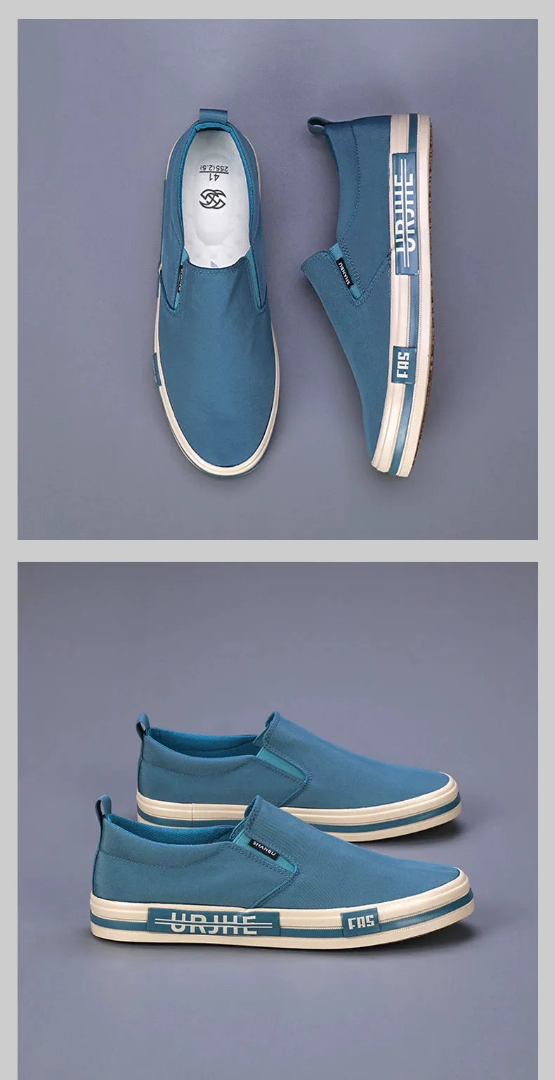 Canvas Men's Arrival Shoes Customer-approved for Spring/Summer 2024 Easiest Leisure Shoes Flat Shoes Board Loafers Trendy New Breathable Bottom Cloth Timeless Match Slip-on