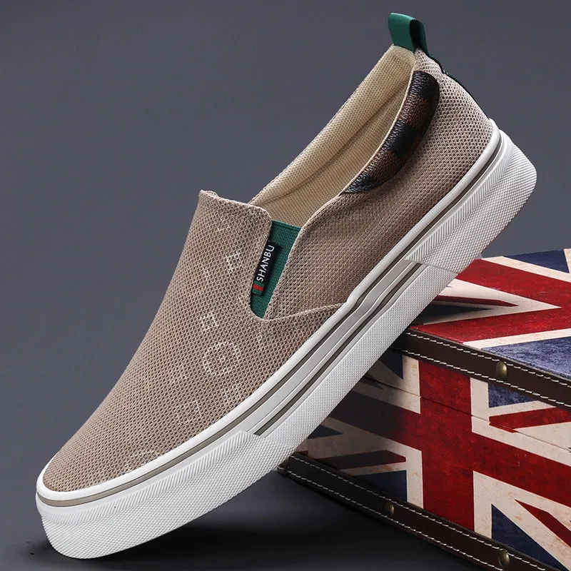 Canvas Men's Arrival Shoes Customer-approved for Spring/Summer 2024 Easiest Leisure Shoes Flat Shoes Board Loafers Trendy New Breathable Bottom Cloth Timeless Match Slip-on