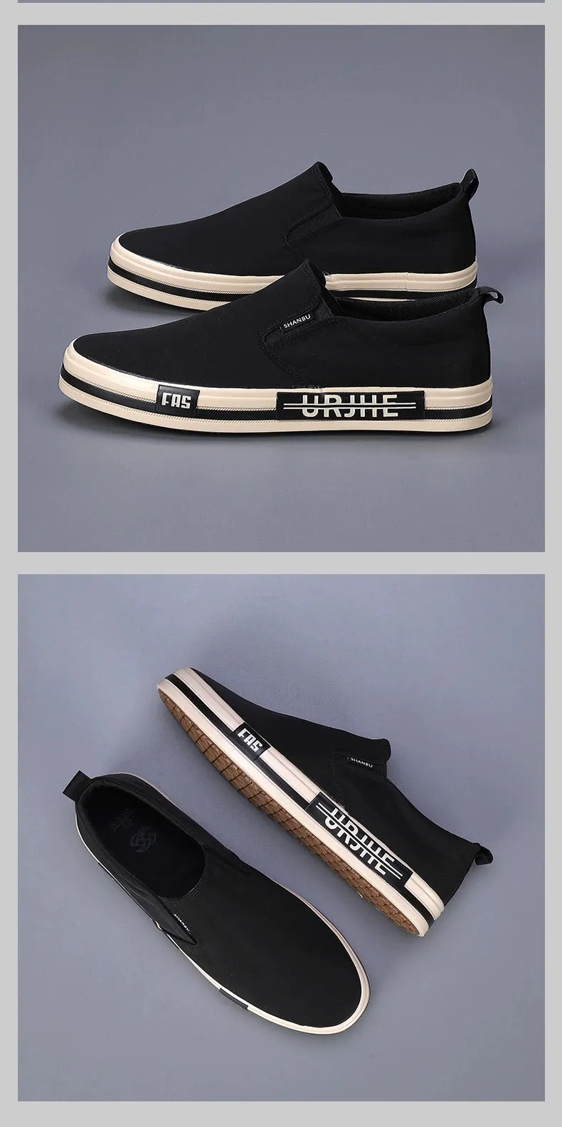 Canvas Men's Arrival Shoes Customer-approved for Spring/Summer 2024 Easiest Leisure Shoes Flat Shoes Board Loafers Trendy New Breathable Bottom Cloth Timeless Match Slip-on