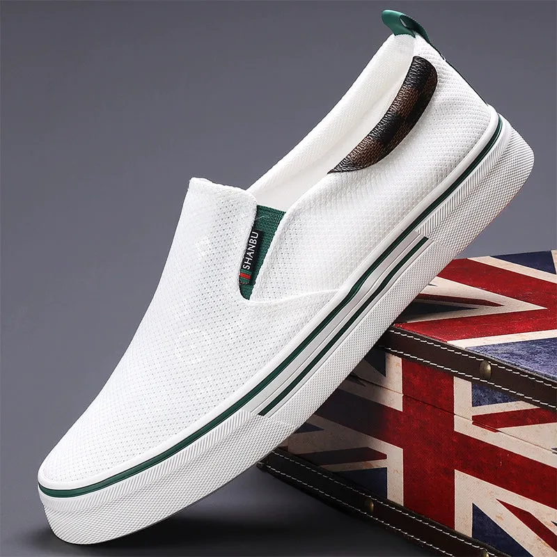 Canvas Men's Arrival Shoes Customer-approved for Spring/Summer 2024 Easiest Leisure Shoes Flat Shoes Board Loafers Trendy New Breathable Bottom Cloth Timeless Match Slip-on