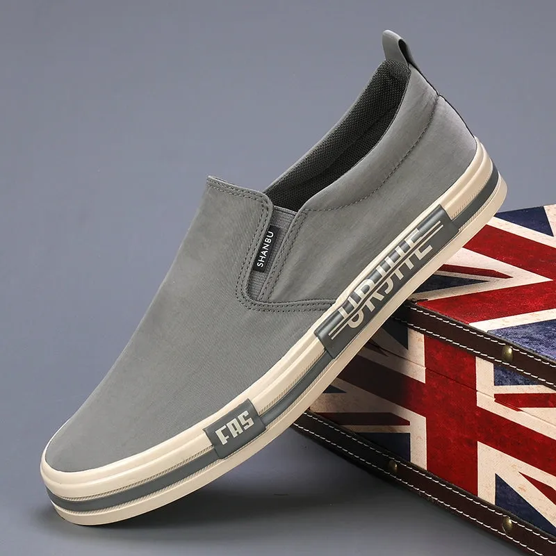 Canvas Men's Arrival Shoes Customer-approved for Spring/Summer 2024 Easiest Leisure Shoes Flat Shoes Board Loafers Trendy New Breathable Bottom Cloth Timeless Match Slip-on
