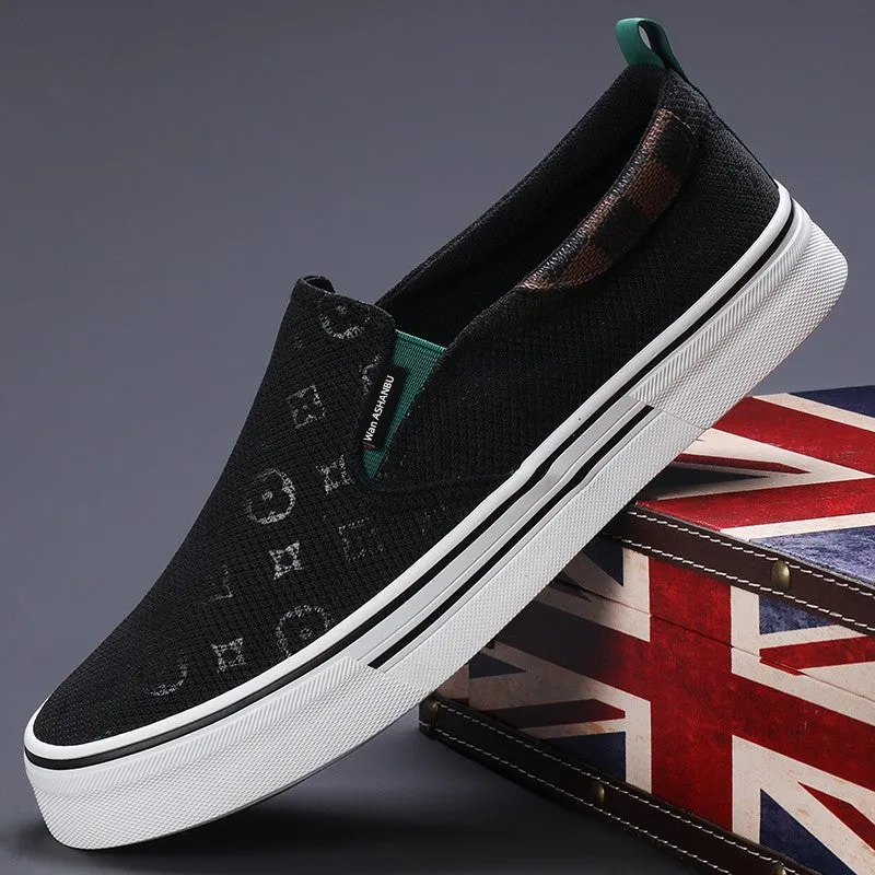 Canvas Men's Arrival Shoes Customer-approved for Spring/Summer 2024 Easiest Leisure Shoes Flat Shoes Board Loafers Trendy New Breathable Bottom Cloth Timeless Match Slip-on